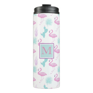 Tropische Vacatie ⎢ Monogram Thermale Tumbler Thermosbeker