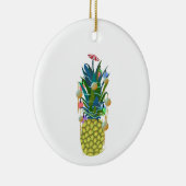 Tropische vakantie ananas kerst ornamenten (Rechts)