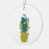 Tropische vakantie ananas kerst ornamenten (Links)