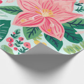 "Tropische vakantie Blooms Pattern" Cadeaupapier (Hoek)