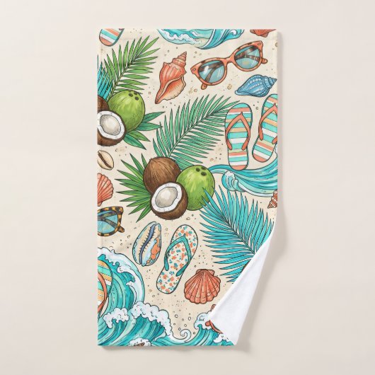 Tropische vakantie. handdoek (Handdoek)