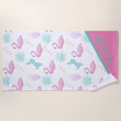 tropische vakantie | Monogram strandlaken (Voorkant)