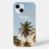 Tropische vakantie palmbomen Case-Mate iPhone case (Achterkant)