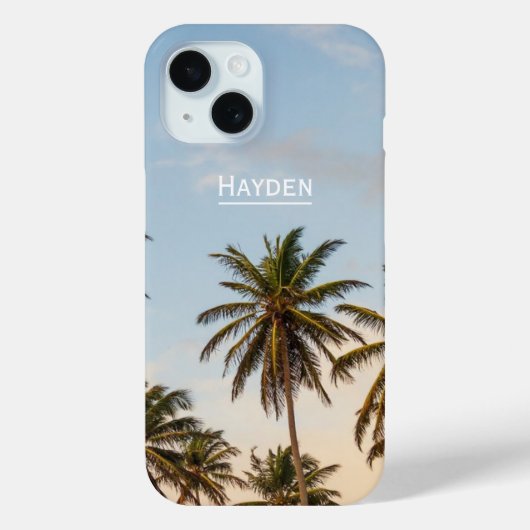 Tropische vakantie palmbomen Case-Mate iPhone case (Achterkant)