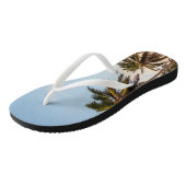 Tropische vakantie palmbomen teenslippers (Schuin)