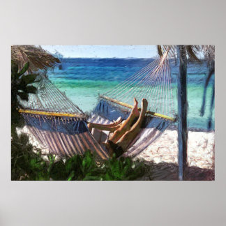 Tropische vakantie poster