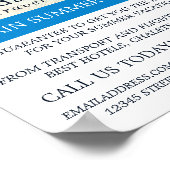 Tropische vakantie, reisagent Adverteren Poster (Hoek)