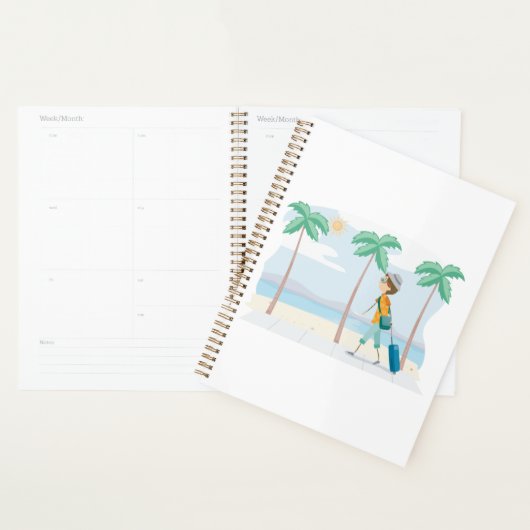 Tropische Vakantie Reiziger Fun Beach Reizen Planner (Display)