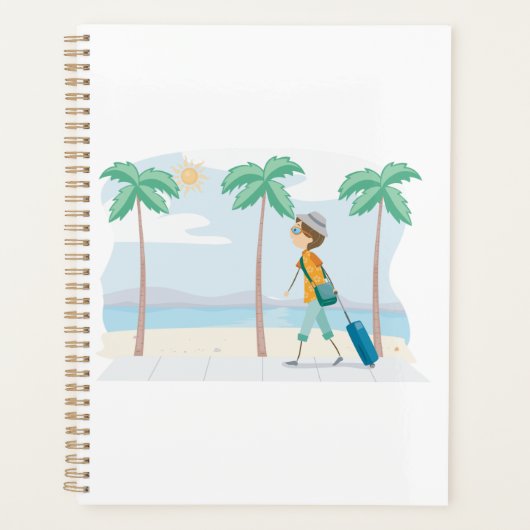 Tropische Vakantie Reiziger Fun Beach Reizen Planner (Voorkant)