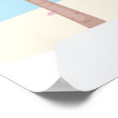 Tropische Vakantie Reiziger Fun Beach Reizen Poster (Hoek)