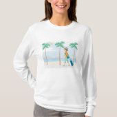 Tropische Vakantie Reiziger Fun Beach Reizen T-shirt (Voorkant)