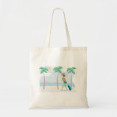 Tropische Vakantie Reiziger Fun Beach Reizen Tote Bag (Voorkant)