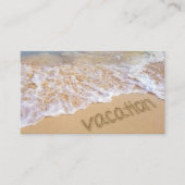 Tropische vakantie strand visitekaartje (Voorkant)