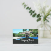 Tropische vakantie, Visitekaartje reisagent (Staand voorkant)