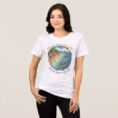 Tropische vakantiedromen Tri-Blend shirt (Voorkant volledig)