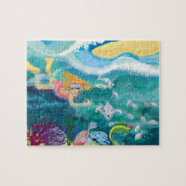 Tropische vakantiezwemming legpuzzel