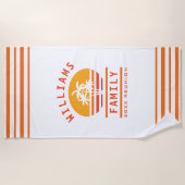 Tropische vakbond voor zomervakantie strandlaken (Voorkant)