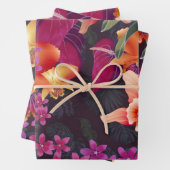 Tropische valexplosie in Hawaiian Inpakpapier Vel (In situ)