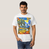 Tropische vallei t-shirt (Voorkant volledig)