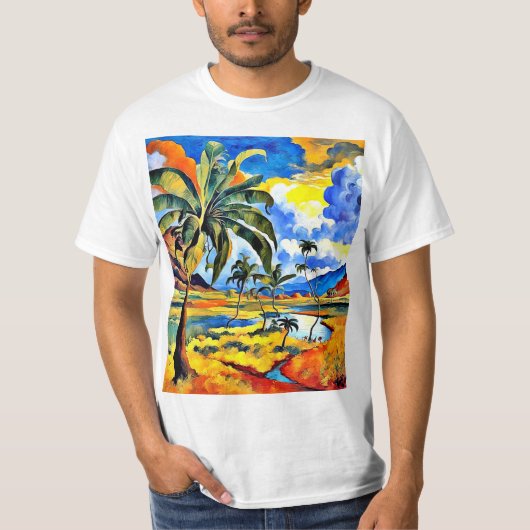 Tropische vallei t-shirt (Voorkant)