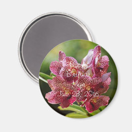 Tropische Vanda Orchid Cluster Button Magneet