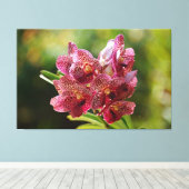 Tropische Vanda Orchidee Canvas Afdruk (Insitu (Houten vloer))