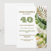 Tropische Velden Verjaardag Kaart (Voorkant / Achterkant)