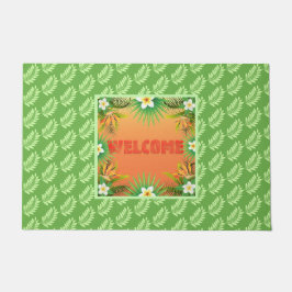 Tropische ventilator en Leaf Welcome Mat