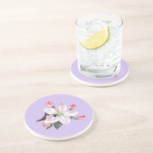 Tropische ventilator met bijenpatroon Onderzetter (Zijkant)