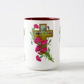 Tropische ventilatorbekertje/mok 7 tweekleurige koffiemok (Center)