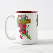 Tropische ventilatorbekertje/mok 7 tweekleurige koffiemok (Links)