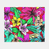 Tropische ventilatormix Thunder_Cove Fleece Deken (Voorkant (Horizontaal))