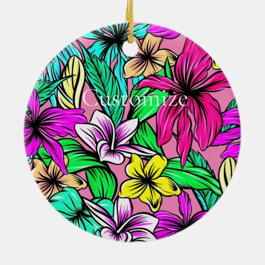 Tropische ventilatormix Thunder_Cove Keramisch Ornament (Achterkant)