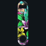 Tropische ventilatormix Thunder_Cove Speed Flessenopener<br><div class="desc">Een kleurrijk mengsel van verschillende tropische of oerwoud bloemen om aan te passen,  personaliseren door in jouw naam te veranderen</div>