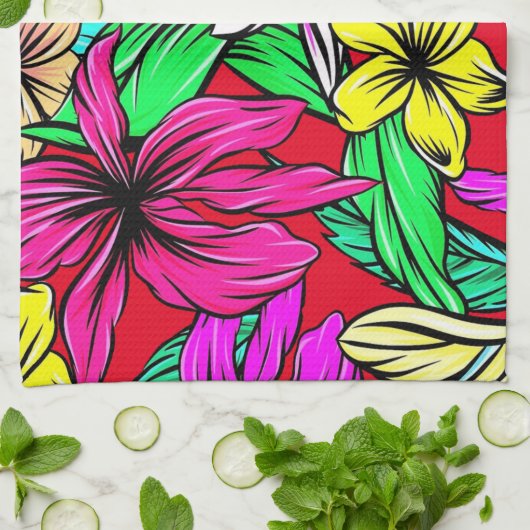 Tropische ventilatormix Thunder_Cove Theedoek (Gevouwen)