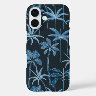 Tropische Verbinding: Fijne Lijn Palm Botanische N iPhone 16 Hoesje