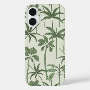 Tropische Verbinding: Fijne Lijn Palm Botanische S iPhone 16 Hoesje