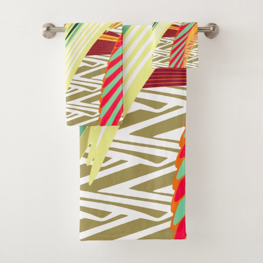 Tropische veren bohemian handdoek (Insitu)