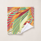 Tropische veren bohemian handdoek (Wasdoekje)