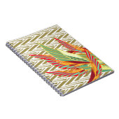 Tropische veren spiraalvormig notitieboek (Rechterzijde)