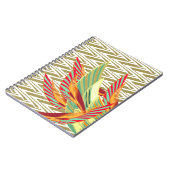 Tropische veren spiraalvormig notitieboek (Linkerzijde)