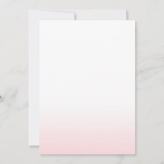 Tropische verjaardag Dank u wel Luau Flamingo Bedankkaart (Achterkant)