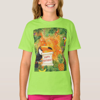 Tropische verjaardag van Natasha Us T-shirt