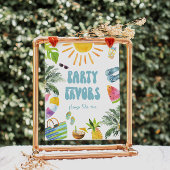 Tropische Verjaardagsgunsten teken Poster