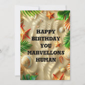 Tropische verjaardagskaart feestdagenkaart (Voorkant)