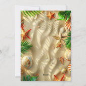 Tropische verjaardagskaart feestdagenkaart (Achterkant)
