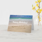 Tropische Verjaardagskaart Paradijs Kaart (Gele Bloem)