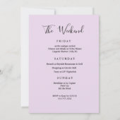 Tropische verjaardagsuitnodiging voor het weekend kaart (Achterkant)