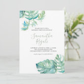 Tropische verjaardagsuitnodigingen online (Staand voorkant)