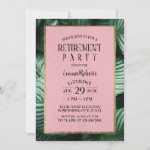 Tropische verloven moderne pensioenpartij kaart (Voorkant)